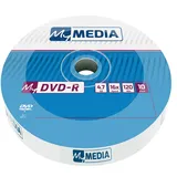 MyMedia DVD‐R 16x 4.7GB, 10er Pack Spindel, DVD Rohlinge beschreibbar, 16-fache Brenngeschwindigkeit & Lange Lebensdauer, DVD-R rewritable, DVD leer, Leere DVD