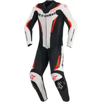 Alpinestars GP Force V2 Lederkombi 1tlg. - weiß-schwarz-neonrot - 50