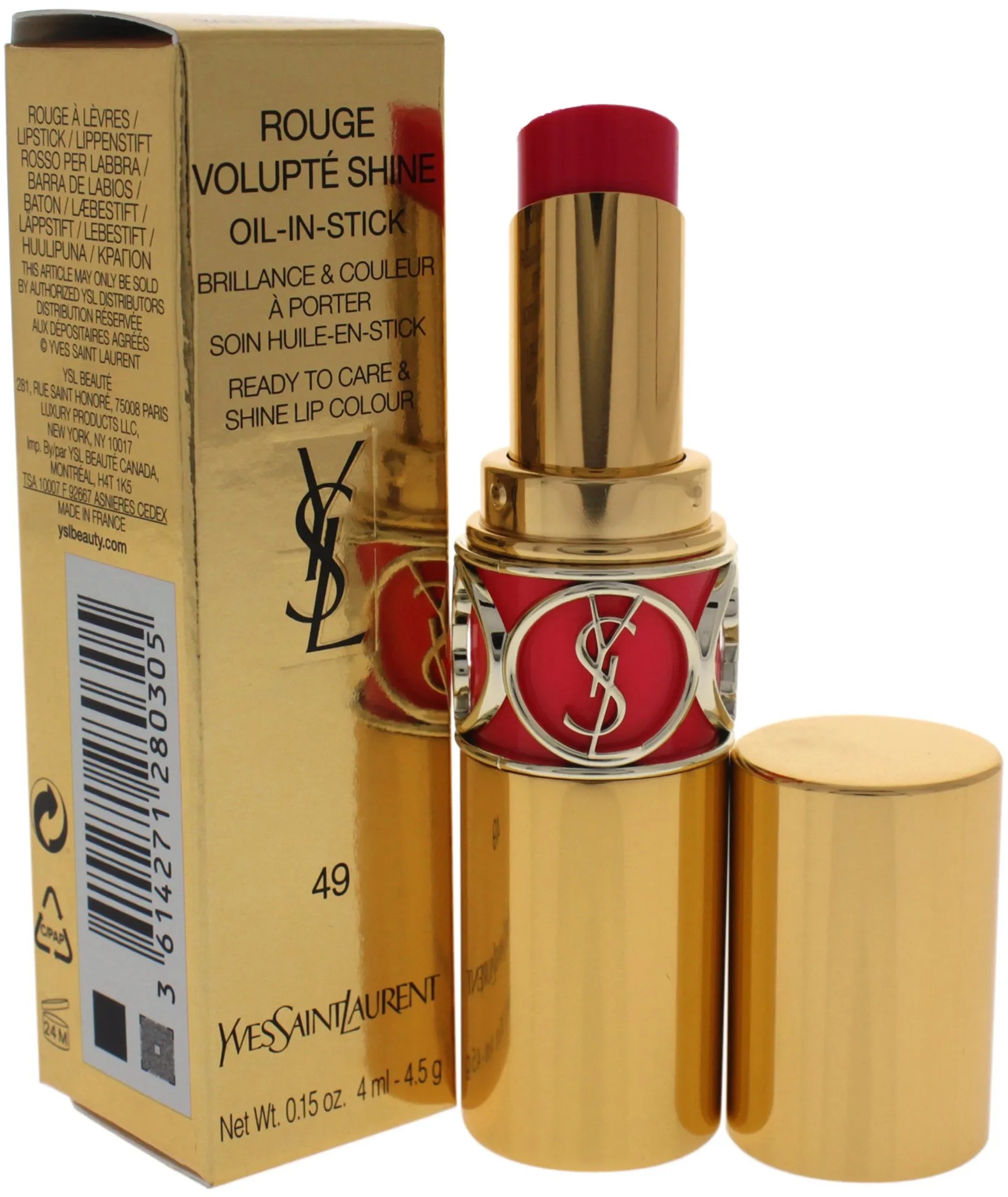 Yves 915-80305 Saint Laurent Rouge Volupté Shine Lippenstift - 4.5 gr