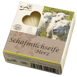 Saling Schafmilchseife - Herz weiß 65g Seife