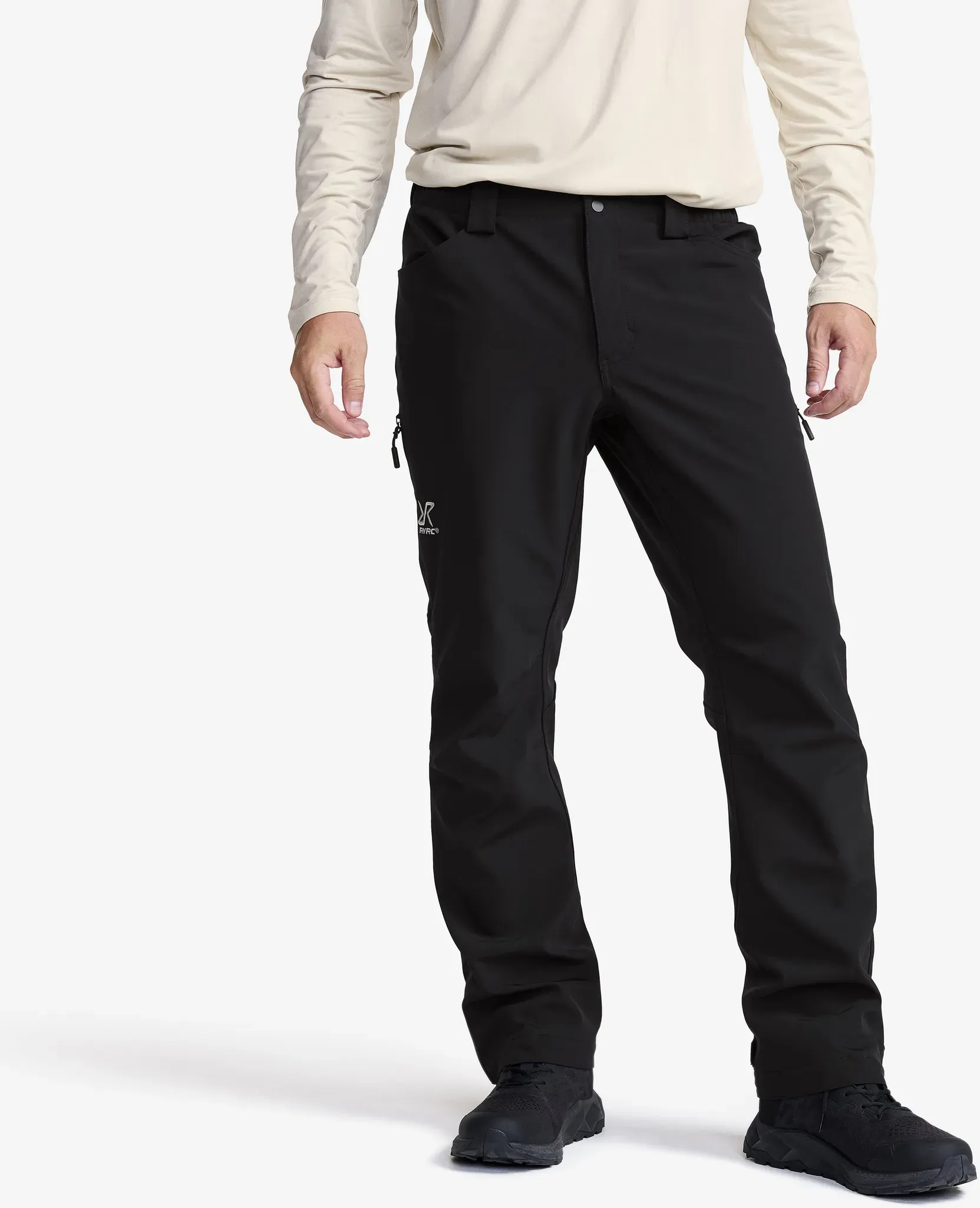 Hiball Essential Softshell Pants Herren Black, Größe:M - Hosen > Softshellhosen - Schwarz