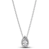 Pandora Funkelnde Birnen-Kranz Collier-Halskette Silber