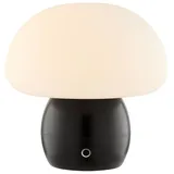 Lightbox LED Akku-Pilzlampe, 22cm, Wireless Charging, dimmbar, schwarz - Schwarz