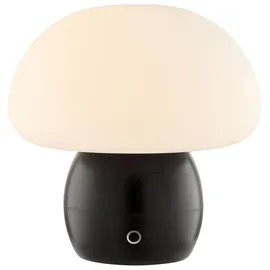 Lightbox LED Akku-Pilzlampe, 22cm, Wireless Charging, dimmbar, schwarz - Schwarz