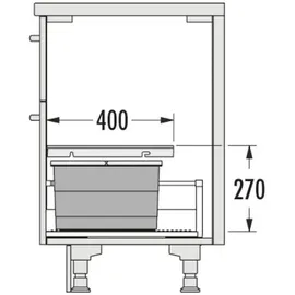 HAILO Allegro 270 14 l Dunkelgrau