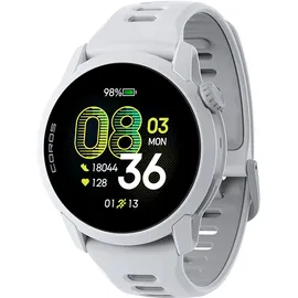 COROS Pace 4 GPS 43 mm Silikonarmband Weiß 22 mm