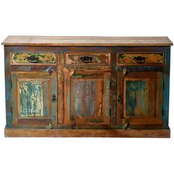 Sideboard Riverboat Altholz Kommode Wohnzimmer Esszimmer Schubladen Schrank