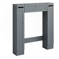 Vicco Toilettenschrank Bianco Grau 89 x 99 cm mit