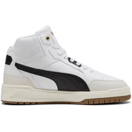 Puma Shuffle Downtown Mid Herren Weit Weiß/Schwarz/Dampfgrau 42