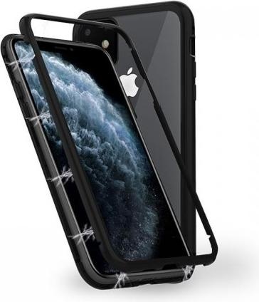 Cygnett Ozone Magnetic 9H Double Tempered Glass case for iPhone 11 Pro Max - Black (iPhone 11 Pro Max), Smartphone Hülle, Schwarz