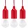 Ansmann Lichterkette LED rot 3er Set inkl. Zugschalter