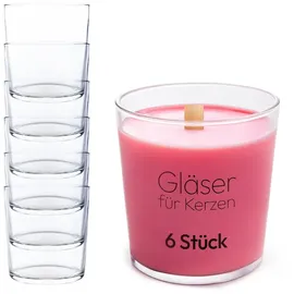 konzept Teelichthalter Kerzengläser 300 ml Transparent