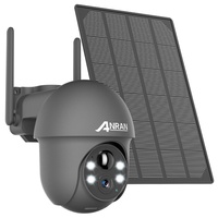 ANRAN Überwachungskamera Aussen Unterstützung Solar Akku PTZ Kamera 5MP AUßEN IR