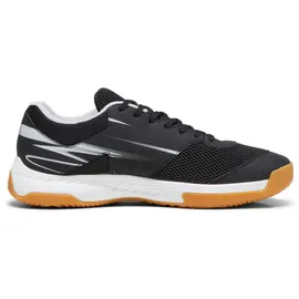 Puma Varion II Hallenturnschuh, Black-COOL light Gray-Yellow Blaze-Gum, 43