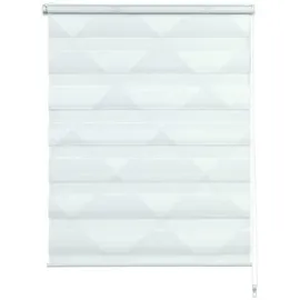 GARDINIA Doppelrollo EASYFIX Duo Rollo Triangle 45 x 150 cm grau