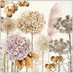 Ambiente Motivservietten 33x33getrocknete Blumen 8712159196672 Ambiente