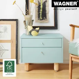 Wagner Möbelbein BUCHE rund - Ø 60 x 100 mm, natur, QuickClick® Filzgleiter Ø 30 mm, Gewinde Ø 10 mm - 12761101