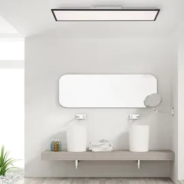 just light. LED-Deckenleuchte Flat 1-flammig 120 x 30 cm schwarz