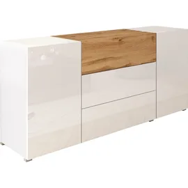 Home Affaire Sideboard BERLIN 150 x 66,3 x 39 cm Weiß / Braun