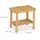 Relaxdays Badhocker aus Bambus Sitzhocker mit extra Ablagefläche 41,5 x 44 x 28 cm natur