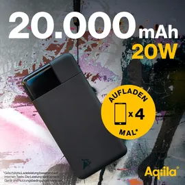 aqiila Powerbird B20 Powerbank 20000 mAh schwarz