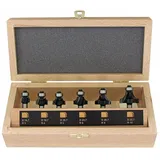 Fisch Tools Abrundfräsersatz 973CT06A03 6-teilig Schaft-Ø 8 mm