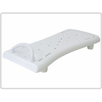 Badewannenbrett Badewannensitz Wannensitz (70 cm lang) mit Seifenablage und mit weißem Griff *Top-Qualität zum Top-Preis*