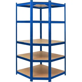 Proregal Eckregal Stahl 180x180x60cm Blau