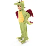 Bristol Novelty CC891 Drachen Kostüm, Grün, Jungen, Medium, 128 cm