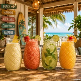 Mambocat Pina Ananas Cocktailglas 0,4 l 4 St.