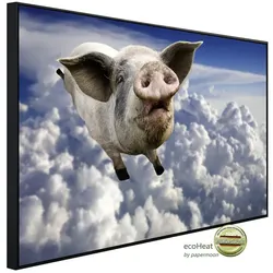papermoon Infrarotheizung »EcoHeat - Fliegende Schweine«, Matt-Effekt - bunt