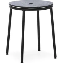 Normann Copenhagen Circa Hocker Holz 37 x 45 x 37 cm Schwarz
