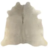 Kuhfelle Online & Nomad „Echtes Kuhfell Teppich – Grau Natur, Premium Rinderfell 190 x 190 cm – Weich, Naturbelassen & Stilvoll – Dekofell für Wohnzimmer, Schlafzimmer & Büro“