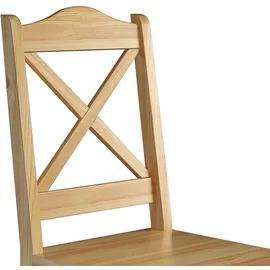 Erst-Holz Küchenstuhl Massivholzstuhl Esszimmerstuhl Kiefer 2x Stühle 90.71-20-D