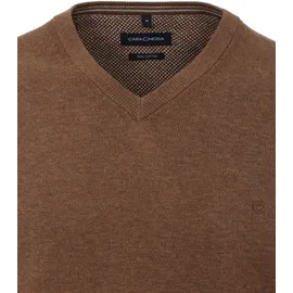CasaModa V-Ausschnitt-Pullover Braun M