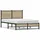 vidaXL Metallbett 120 x 200 cm Brown