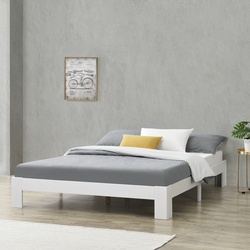 Holzbett Raisio 140x200 cm mit Lattenrost Weiß