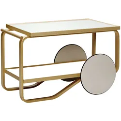 Artek - 901 Servierwagen, Laminat weiß