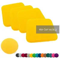 Heimtexland ® 4er Pack Sitzkissen Filz Stuhlkissen Bodenkissen Polster