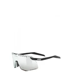 Uvex Pace Stage s CV - Sport-Sonnenbrille black matt/mirror silver, colorvision® für Kontraste, supravision® Anti-Fog, 100 % UV-Schutz, ideal für schmale Gesichter