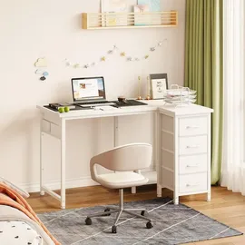 luxuskollektion Eckschreibtisch L-Form mit 4 Schubladen