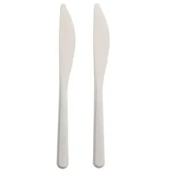 Papstar 1000 Messer (Mehrweg), Bio-PP, 18,5 cm, weiss, extra stabil