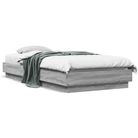 vidaXL Bettgestell 90 x 200 cm Grau