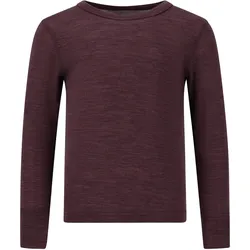 Funktionsshirt ZIGZAG "Cerro", Jungen, Gr. 92, purpurviolett, 85% Wolle, 15% Lyocell, meliert, Shirts, mit funktionalen Naturmaterialien