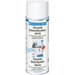 WEICON Keramik Schweißschutzspray, silikonfreie Schutzbeschichtung mit hohem Feststoffanteil, 400 ml, weiß