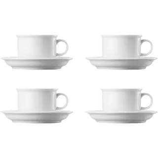 Thomas 4 x Kaffeetasse 2-tlg. - THOMAS TREND - Dekor Weiß - 1 Set
