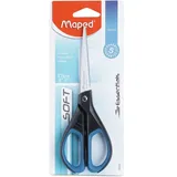 Maped M468210, - Schere Essentials Soft, symmetrisch, 17 cm, schwarz/blau