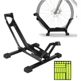 Fahrradständer, Bodenmontierter Fahrradständer für 1 Fahrrad, Geeignet für 20-29-Zoll-Reifen, Verstellbarer Fahrradständer für den Garten oder die
