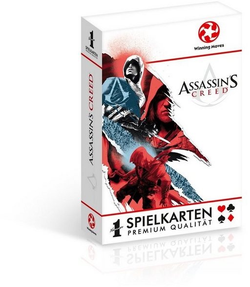 Winning Moves Spiel, Kartenspiel Number 1 Spielkarten Assassin's Creed, inkl. 2 Joker weiß