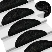 vidaXL Stufenmatte 56 x 17 cm Schwarz